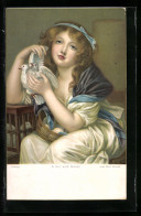 Künstler-AK Stengel & Co. Nr. 29939: Ein Mädchen Mit Tauben  - Autres & Non Classés