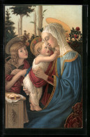 Künstler-AK Stengel & Co. Nr. 29910: Die Jungfrau Mit Jesus Und Johannes Nach Botticelli  - Autres & Non Classés
