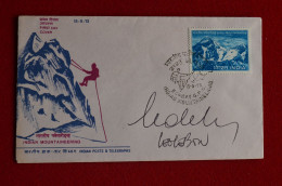 Signed Leo Lebon 1986 Sai Kang Ri Expedition Himalaya Mountaineering Escalade Alpinisme - Sportivo