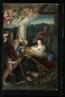 Künstler-AK Stengel & Co. Nr. 29703: Die Heilige Nacht, Geburt Jesu  - Autres & Non Classés