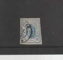 Luxembourg 1859-63 - Yvert 6 Oblitere - 1859-1880 Stemmi