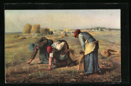 Künstler-AK Stengel & Co. Nr.: 29900, Jean Francois Millet, Heuernte  - Culture