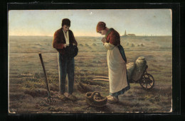 Künstler-AK Stengel & Co. Nr. 29901: Betende Bauern Auf Dem Feld  - Autres & Non Classés
