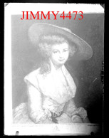 Portrait D'une Belle Jeune Fille à Identifier - Plaque De Verre En Négatif - Taille 89 X 119 Mlls - Glass Slides