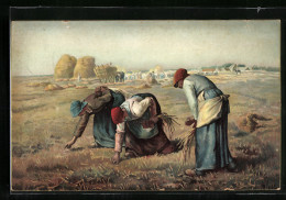 Künstler-AK Stengel & Co. Nr.: 29900, Jean Francois Millet, Heuernte  - Landwirtschaftl. Anbau