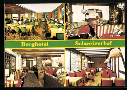 AK Detmold, Berghotel Schweizerhof, Innenansicht  - Detmold