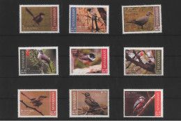 Myanmar (2023) Endemic Birds Complete Set Of 9 MNH - Myanmar (Burma 1948-...)