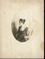 Photographie Ancienne De Profil D'une Jeune Dame   VM81335 - Fotografie