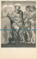 R158001 Postcard. Madonna And Child. Michelangelo. Official. No 76 - Monde