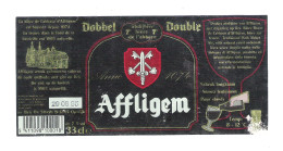 BROUWERIJ DE SMEDT - OPWIJK - AFFLIGEM DOBBEL  -  1 BIERETIKET  (BE 438) - Beer