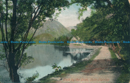 R157521 Path By The Loch. Loch Katrine. Valentine. 1908 - Monde