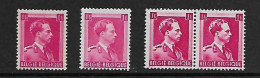 528**-528a**-528b** MNH - 1936-1957 Collo Aperto