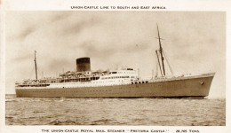 SS PRETORIA CASTLE 1947-1966 Union Castle Line & Later Renamed SS ORANJE 1966-1975(both London -South Africa Route) - Steamers