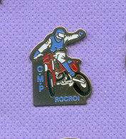 Rare Pins Moto Cross Cmp Rocroi ( Police ? ) P218 - Moto