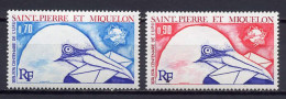 SPM St. Pierre Et Miquelon 1974 UPU Centenary, Birds Set Of 2 MNH - U.P.U.