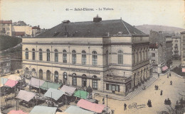 FRANCE - Saint Etienne - Le Theatre - Colorisé - Carte Postale Ancienne - Saint Etienne