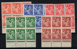 YV 431 à 435 N** MNH Luxe , Serie Iris Complete En Blocs De 6 , Cote 18+ Euros - Unused Stamps