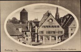 Passepartout CPA Freiberg In Sachsen, Donatsturm, Kirche, Donatsgasse - Other & Unclassified