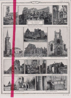 Guerre 14/ 18 Oorlog - Les églises Dévastées - Orig. Knipsel Coupure Tijdschrift Magazine - Unclassified