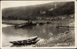 CPA Zwingenberg Am Neckar Baden, Schiffe, Anleger, Panorama - Otros & Sin Clasificación