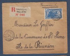 Madagascar - Lettre Recommandée De TANANARIVE  GALLIENI - Briefe U. Dokumente