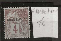 1891 MNH Guadaloupe Yvert 16 Postfris** - Unused Stamps