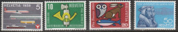 Schweiz: 1959, Mi. Nr. 668-71, Jahresereignisse,   **/MNH - Ungebraucht