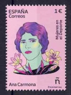 ESPAÑA 2024 ** MNH MUJERES EN EL DEPORTE. ANA CARMONA - Unused Stamps