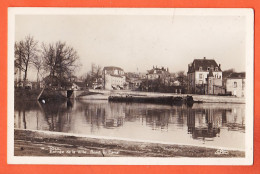 11400 / ⭐ ◉ TOUL 54-Meurthe Moselle Entree Ville Peniche Amarée Bord Du Canal 1940s Photo-Bromure CAP 14 - Toul