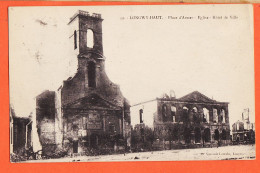 11406 / LONGWY-HAUT (54) Place D'Armes Eglise Hotel-Ville Guerre 1914 à VILLEBRUN Professeur Lycée Villa Carmen Bastia - Longwy