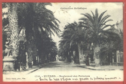 11263 / HYERES 83-Var Boulevard Des Palmiers 1910s Editions GILETTA 1701 - Hyeres