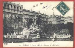 11272 / TOULON 83-Var Place De La LIBERTE Monument De La FEDERATION 1911  Editions E-L-D LE DELEY 413 - Toulon