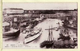 11095 / BREST 29-Finistere Sortie Du Croiseur ESTREES Pont National Cpbat 1927 à CHANUDET Beauvais-LEVY 12 Breitz - Brest