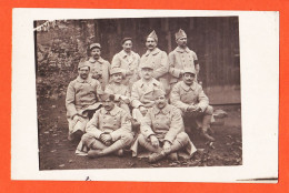 11316 / Carte-Photo Guerre 1914 Militaires 7em Rég Officier 8 Poilus De MOUVEMENT à 7è Section Chemin Fer Bordeaux - Guerra 1914-18