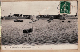 11108 / CONCARNEAU Finistère Vue Sur La Ville Close1910s à FRancine CONAN Route De Villiers Champigny Seine - LEVY 17 - Concarneau