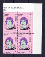 ESPAÑA 2024 ** MNH MUJERES EN EL DEPORTE. ANA CARMONA BL.4 - Unused Stamps