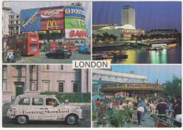 London : AUSTIN FX TAXI, HONDA ACCORD, CIVIC,DOUBLEDECK BUSES - Merry-go-Round Carrousel - Passenger Cars