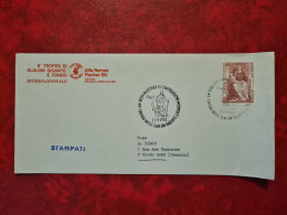 LETTRE / CARTE Espagne 1980 5° TROFO DI SLALOM GIGANTE E DONDO ALFA ROMEO FISCHER SKI - Altri & Non Classificati