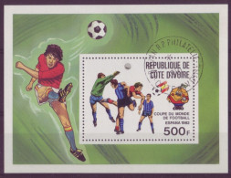 Afrique - Côte D'Ivoire - 1982 - BLF - Coupe Du Monde De Football - 7601 - Côte D'Ivoire (1960-...)
