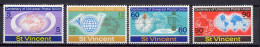 St. Vincent 1974 UPU Centenary Set Of 4 MNH - U.P.U.