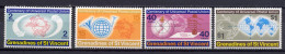 St. Vincent - Grenadines 1974 UPU Centenary Set Of 4 MNH - U.P.U.