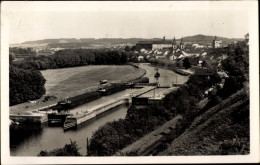 CPA Roudnice Nad Labem Raudnitz An Der Elbe Reg. Aussig, Schleuse, Ort - Tchéquie