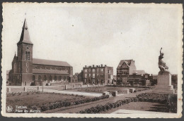 CPA CARTE POSTALE BELGIQUE TAMINES PLACE DES MARTYRS - Autres & Non Classés