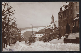 AK Triberg, Strassenpartie Mit Passanten Im Schnee  - Triberg
