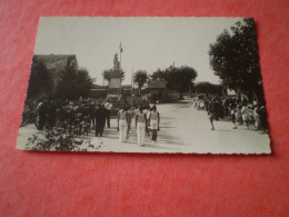 Carte Photo Pierrelatte, Drôme; Cérémonie Au Monument Aux Morts: Musique, Drapeaux, Garde à Vous ... Studio RENE TSF - Pierrelatte