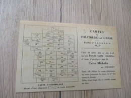 Carte Bulletin De Commande Cartes Théâtre De La Guerre  Michelin - Dokumente