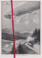 Guerre 14/ 18 Oorlog - Le Zeppelin De Badonviller - Orig. Knipsel Coupure Tijdschrift Magazine - Non Classés