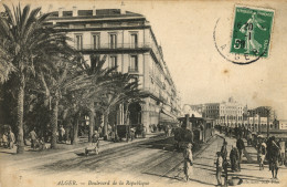 ALGER - Boulevard De La République - Le Train - Animé - Algiers