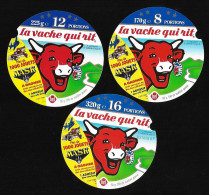 Lot De 3 étiquettes Neuves  De VACHE QUI RIT - Cheese