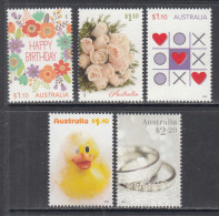 2022 Australia Greetings Roses  Complete Set Of 5 MNH - Ongebruikt